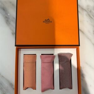 Hermes Lip Balm & Gloss Set Pink & Clear lip balm